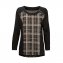 Modisches-Shirt,sw./beige38/40 - 1