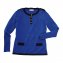 Rundhals-Pullover m.Ziertasch. - 1