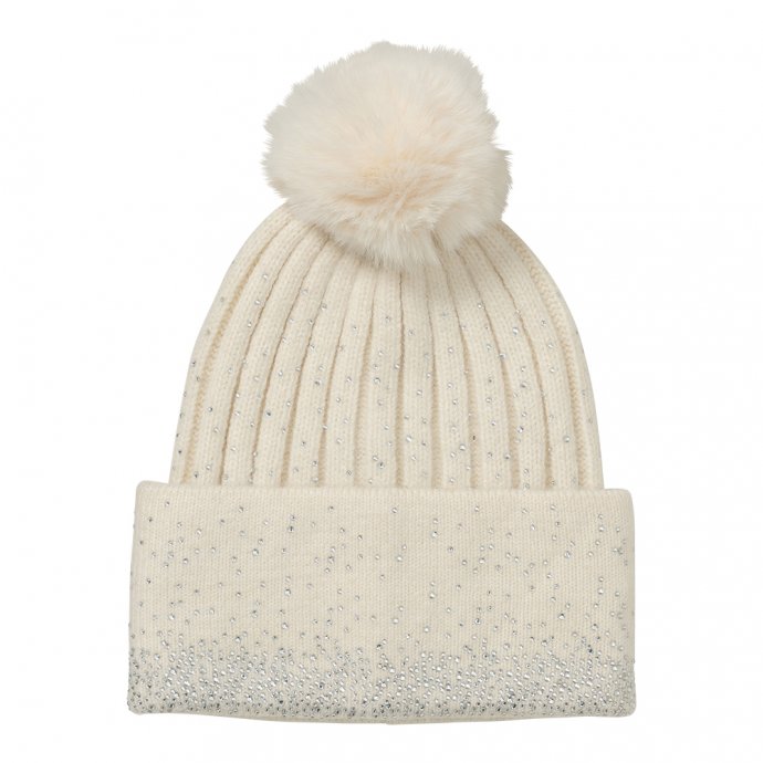 Gebreide muts met glitter