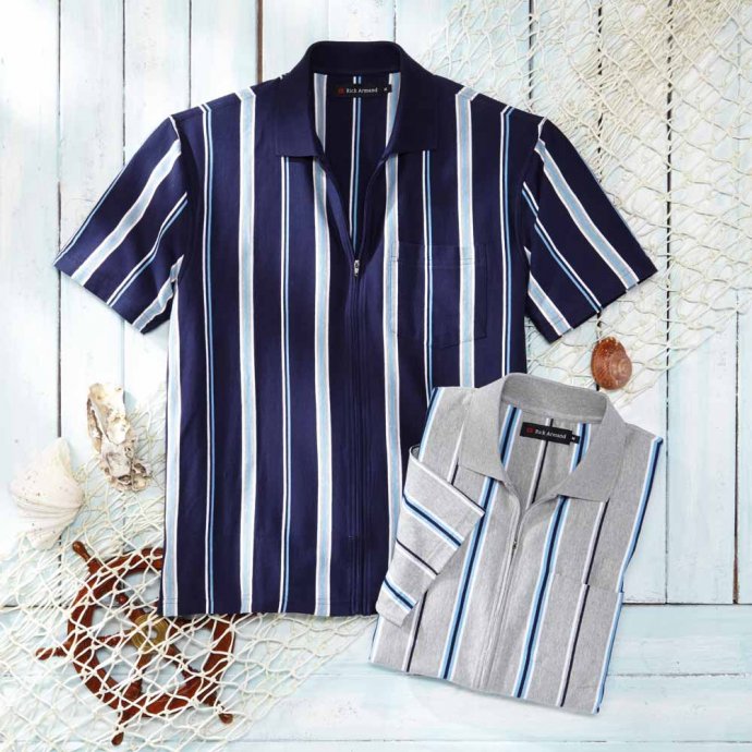 Poloshirt met volledige rits