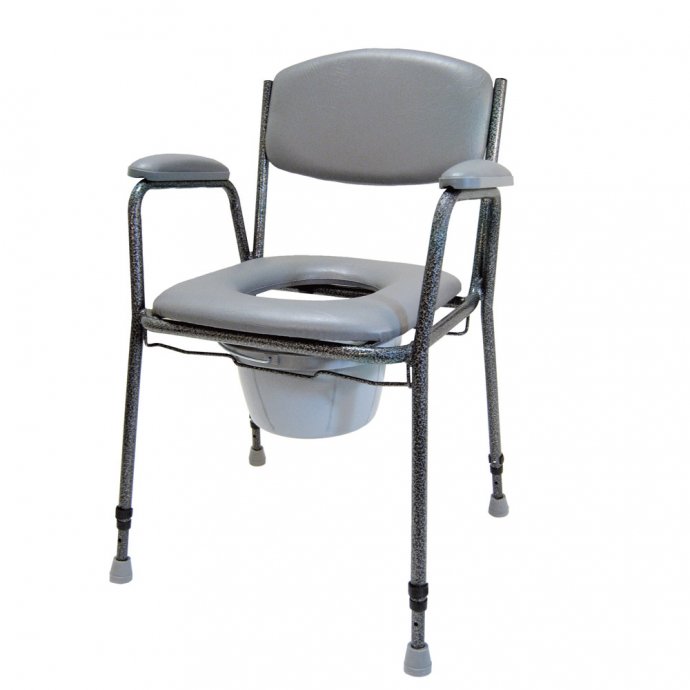 In hoogte verstelbare toiletstoel