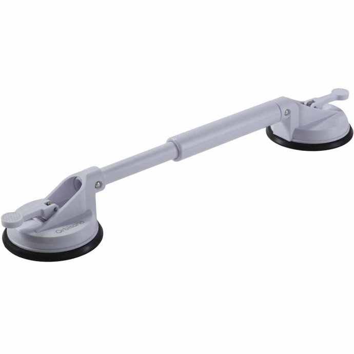 In lengte verstelbare handgreep voor bad