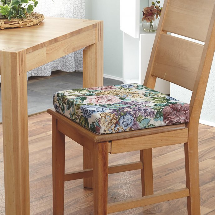 Visco-zitkussen met bloemdessin