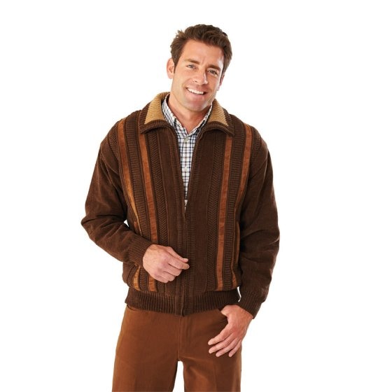 Chenille gebreid blouson 