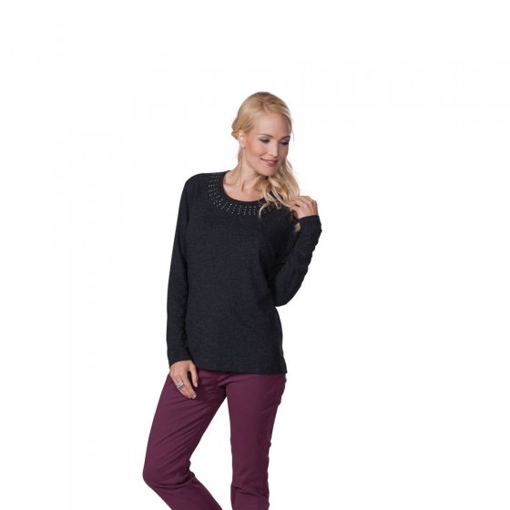 Rundhals-Shirt,anthrazit,38