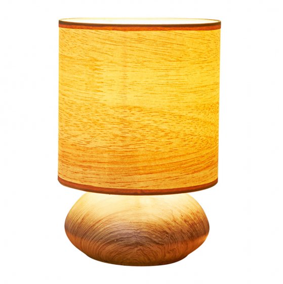 Touch-lamp in hout-decor 