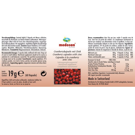 Cranberry-capsules