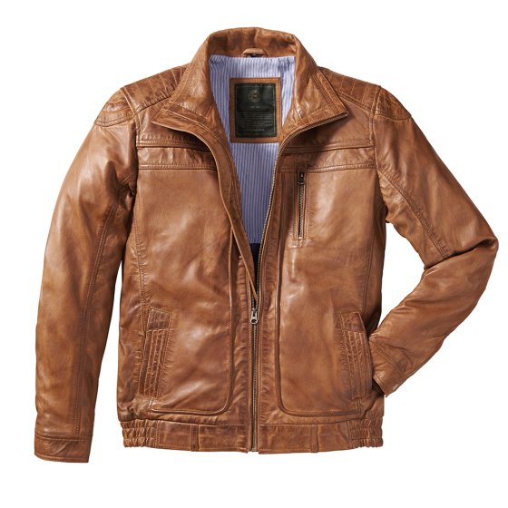 Sportieve leren blouson 