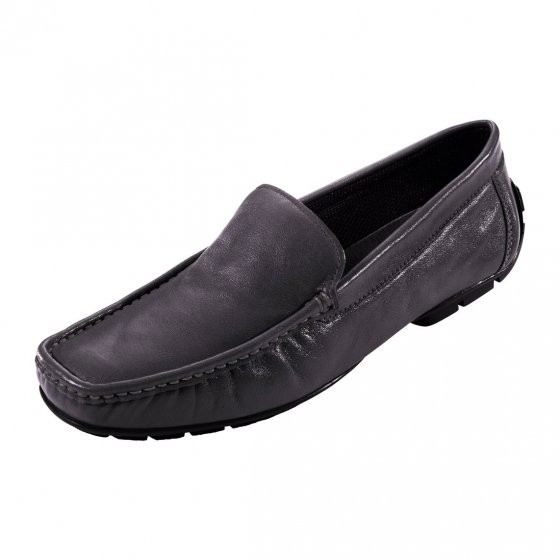 Ult.zachte leren mocassin,zwar 45 | Zwart