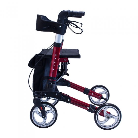 Aluminium rollator met vier wielen 