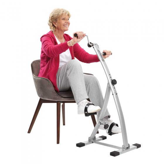 Hometrainer met dubbele pedalen 