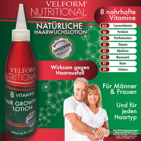 Haargroeilotion, set van 2 