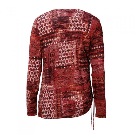 Druck-Shirt,bordeaux,38/40 