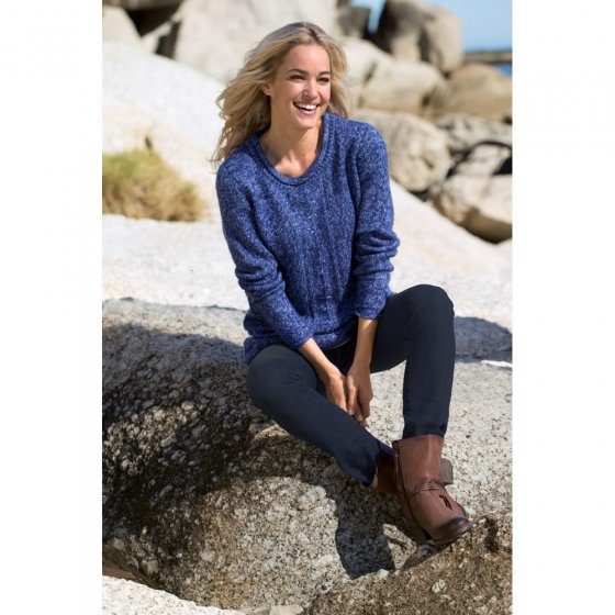 Pullover,blau/melange,46/48 