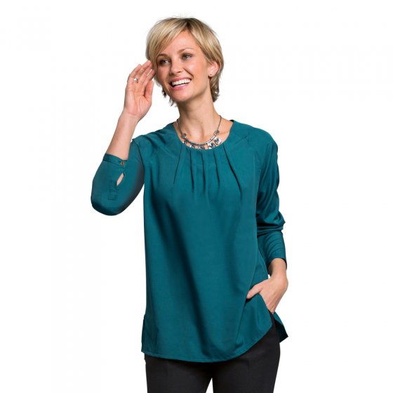 Bluse,petrol,38/40 