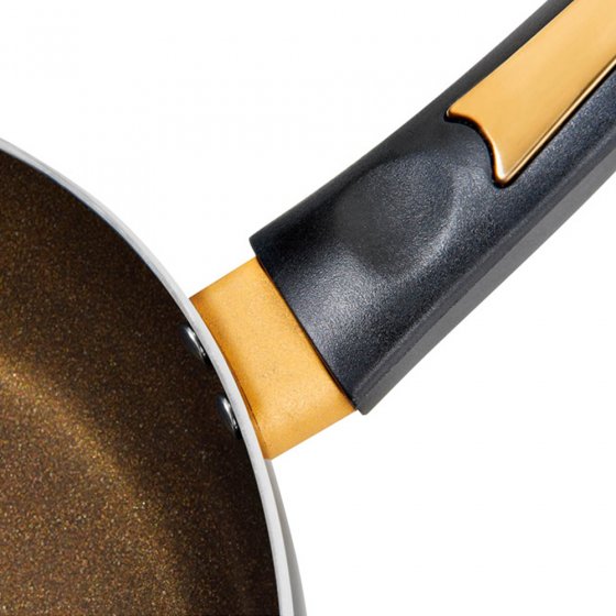 Pannenset ’Goud-keramiek’ Set van 2 stuks