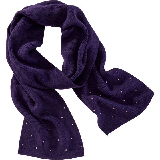 Schal,Strick,Strass,schwarz  | Zwart