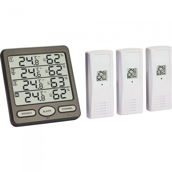 Radiografische 3-zender-thermo-hygrometer