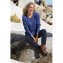 Pullover,blau/melange,46/48 - 2