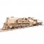Houten schaalmodel 'Stoomlocomotief met tender' - 2