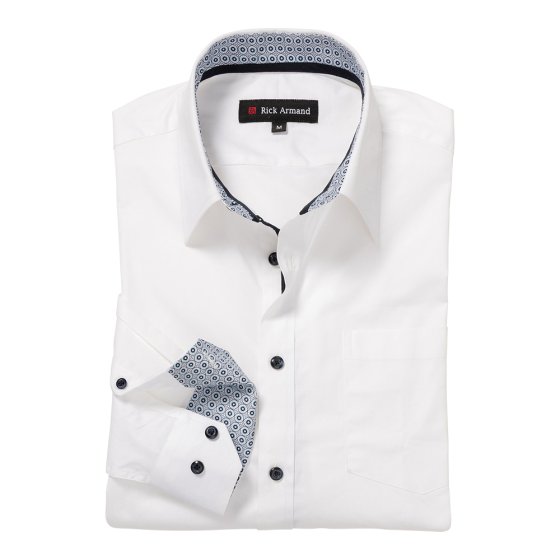 Stretchshirt met contrasten 