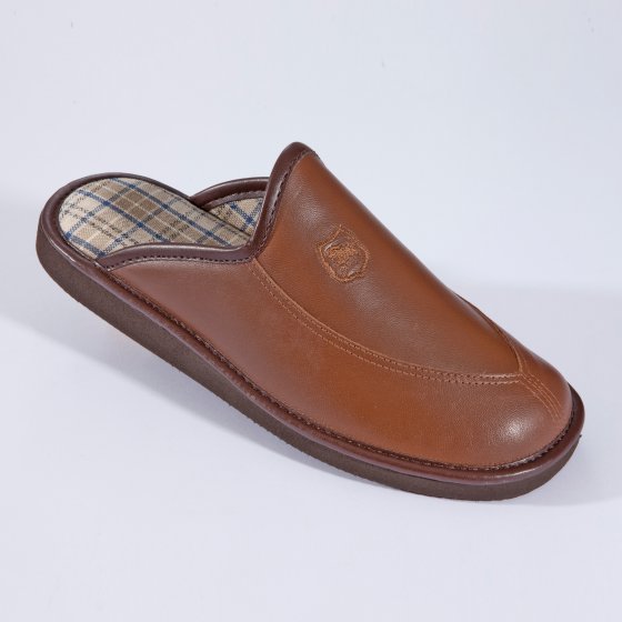 Ultra lichte l.leder slof,brui 46 | Bruin