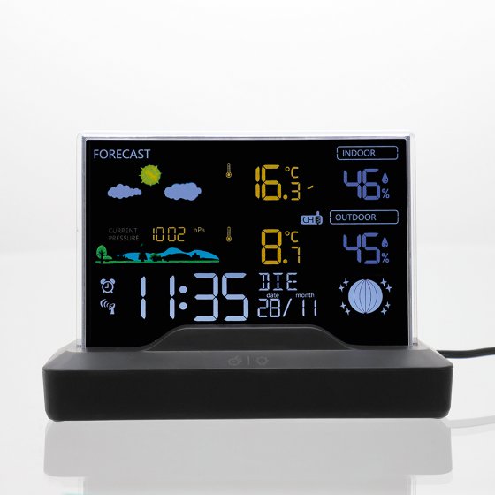 Draadloos weerstation met VA-display