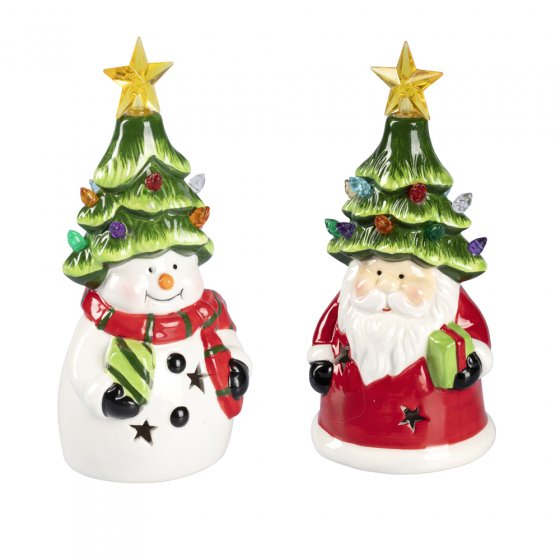 LED-kerstman sneeuwman 