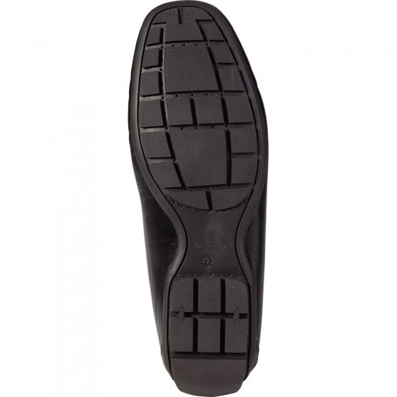 Ult.zachte leren mocassin,zwar 45 | Zwart
