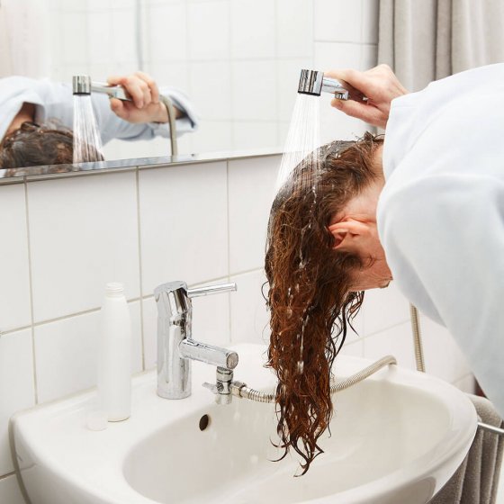 Douchekop met start-stopsysteem 