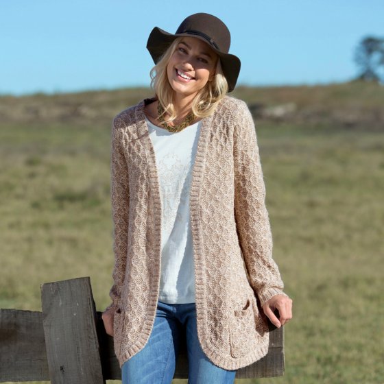 Strick-Cardigan,grau-mel.46/48 
