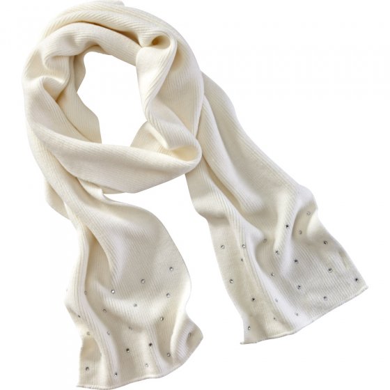 Schal,Strick,Strass,schwarz  | Zwart