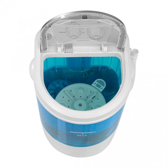 Mini-wasmachine met centrifuge