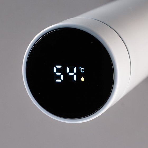 Thermosfles met temperatuurdisplay