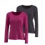 Langarmshirt Doppelpa.,sw+ecru - 3