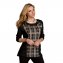 Modisches-Shirt,sw./beige38/40 - 3