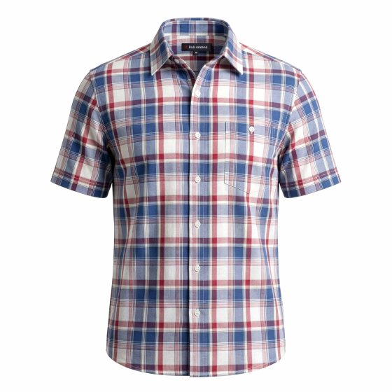 Gemakkelijk te onderhouden geruit overhemd 3XL (47/48) | Blauw