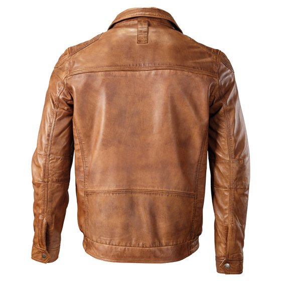 Sportieve leren blouson 