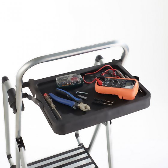 Stalen veiligheidstrap met 3 treden (staalconstructie, gewicht ca. 8,5 kg) 