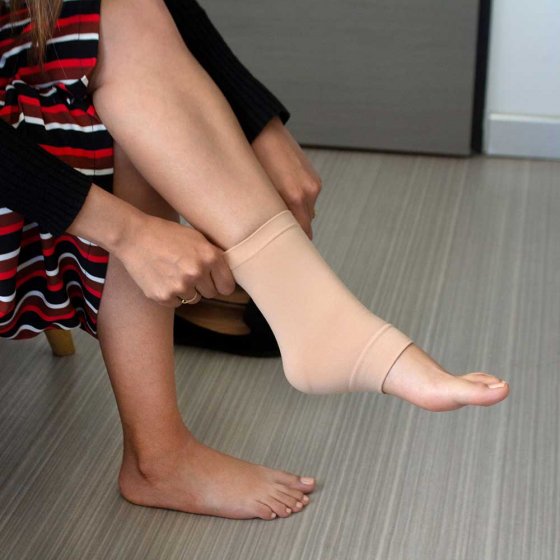 Voetbandage met hielbescherming