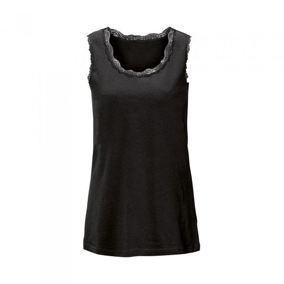 Bluse,schwarz/beige,38/40 