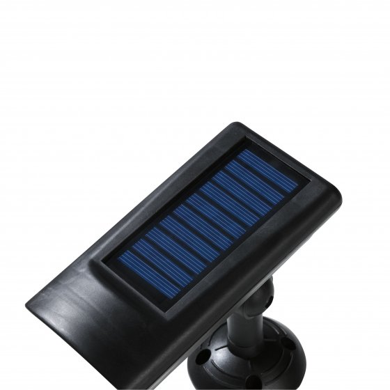 Led-lamp in camera-look, op zonne-energie 