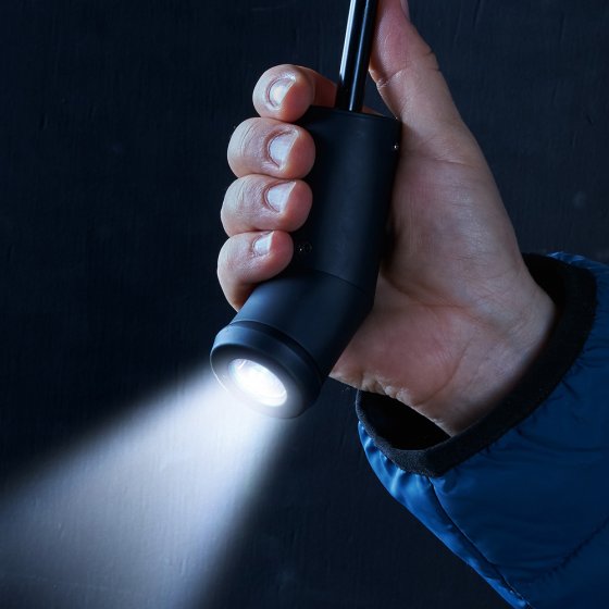 Automatische paraplu met 180°-zaklamp