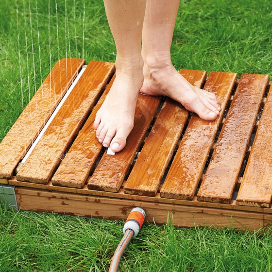 Teak-tuindouche