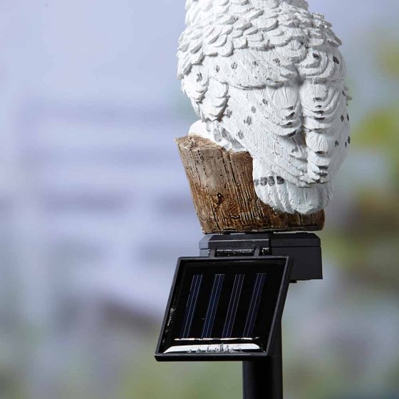 Sneeuwuil op zonne-energie 