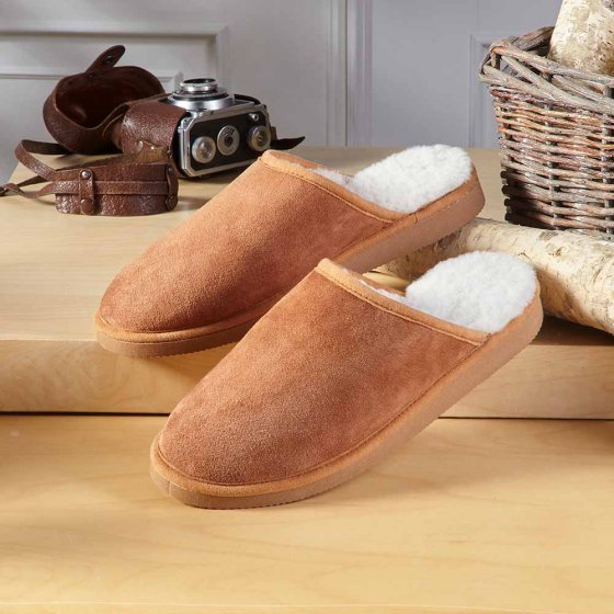 Lamswollen pantoffels 