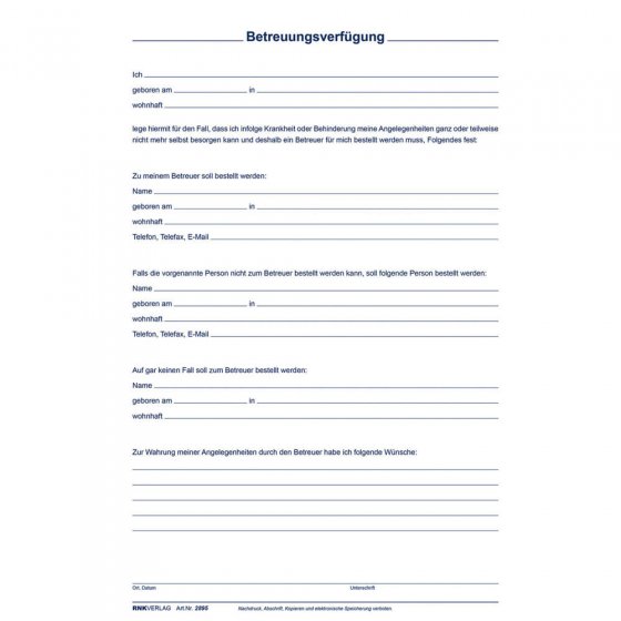 Map 'Mijn levenstestament' 