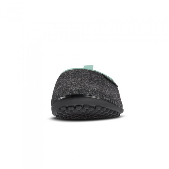 Acasa blotevoetenpantoffels grijs/mint