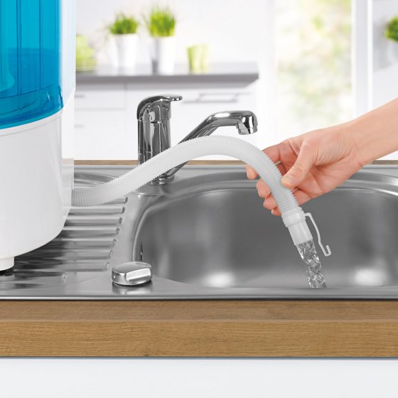 Mini-wasmachine met centrifuge